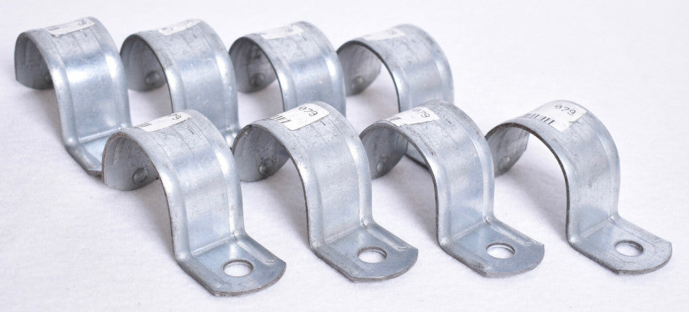 8 Count MSC 1-1/2" Steel Zinc Plated Pipe & Conduit Straps  54065040