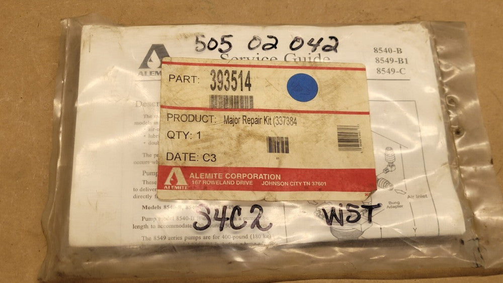 NOS Alemite 393514 Major Repair Kit