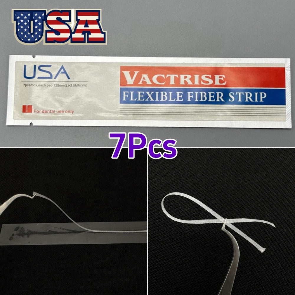 7Pc Dental Composite Flexible Fiber Strip Glass Splint Light Cure Bonding Ribbon