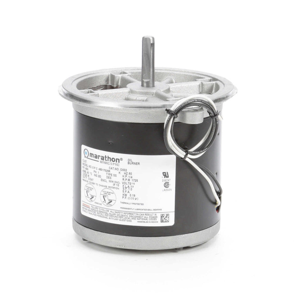Marathon O002 Electric Motor 1/4 HP 1800 Rpm 1PH 115 Volt 48N Frame