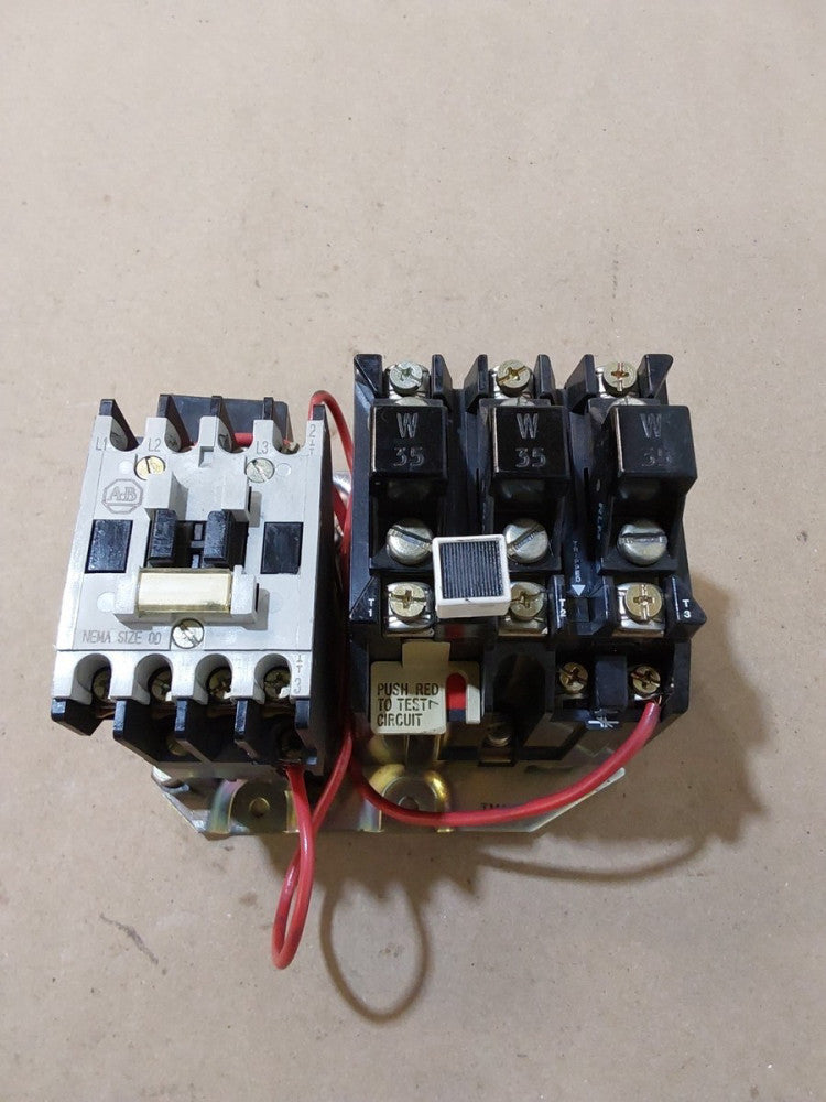 Allen Bradley 509-TOD Full Voltage Starter 3 Phase 600VAC Max 9A Max