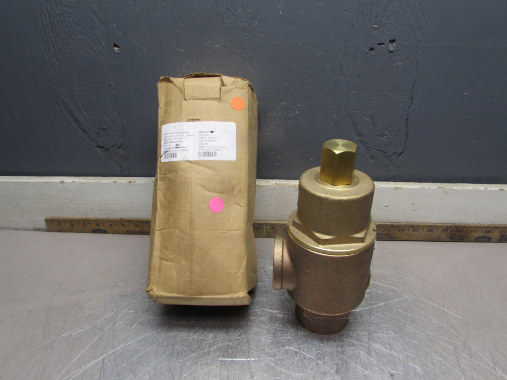 NEW! KUNKLE 0020-H02-MG  , BRASS SAFETY RELIEF VALVE ,2" , SET-50 psi,  NIB!