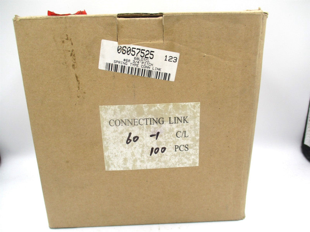 U.S. Tsubaki 60LOTCL Carbon Steel Connecting Link For Single Strand Chain -100pk