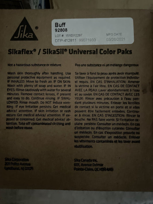 (16) SIKA / SIKASIL UNIVERSAL COLOR PAKS BUFF 92808