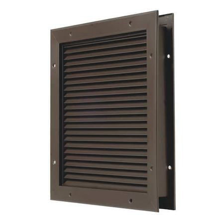 National Guard L-700-Bfdkb-20X20 No Vision Door Partition Louver,Steel