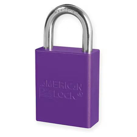 American Lock A1105prp Lockout Padlock, Kd, Purple, 1-7/8"H