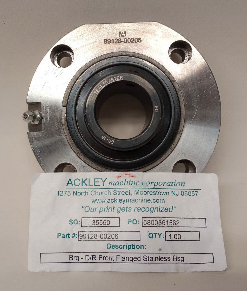 ACKLEY 99128-00206 Front Flanged Stainless Housing/Bearing 1-1/8" Bore