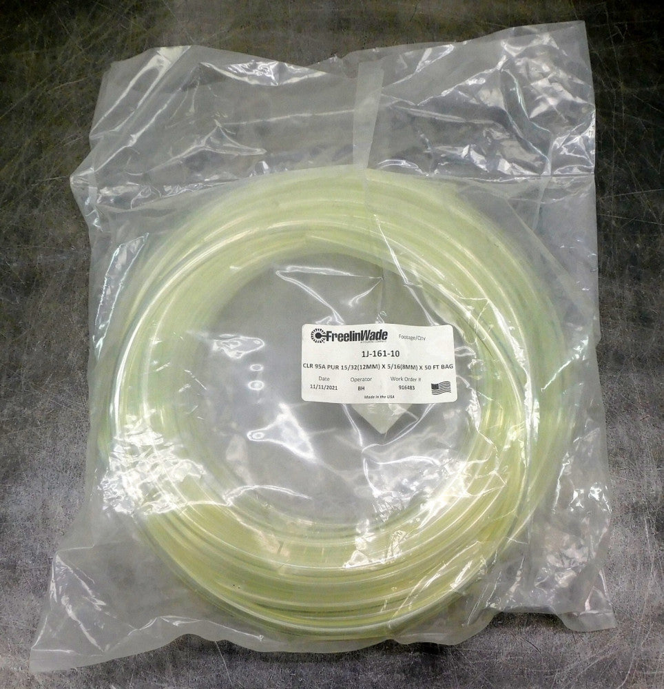 FreelinWade 1J-161-10 Clear Tubing 12mm x 8mm x 50 ft Length