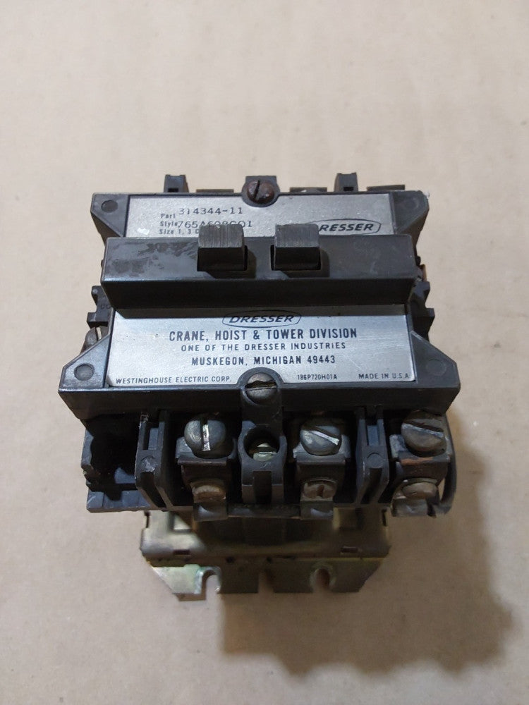 Dresser 314344-11 30AMP 3 CONTACTS Size 1 Contactor 