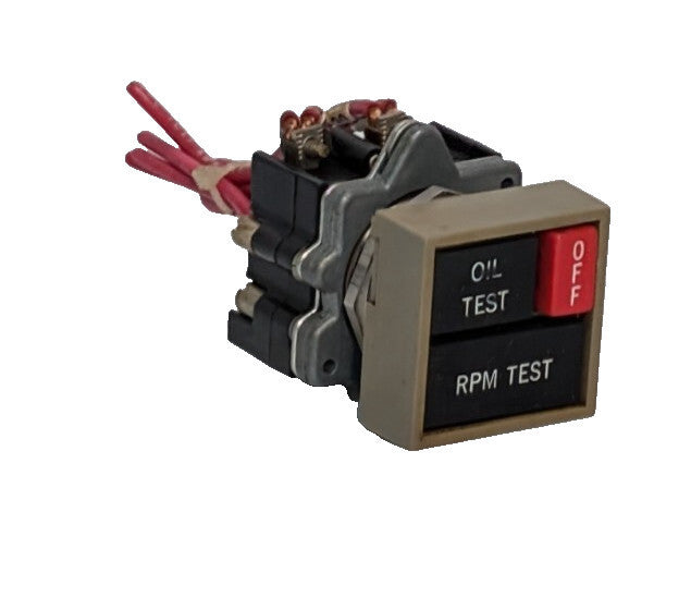 Cutler Hammer E30 Operator Push Button Control Switch Oil Test RPM Test 250VDC