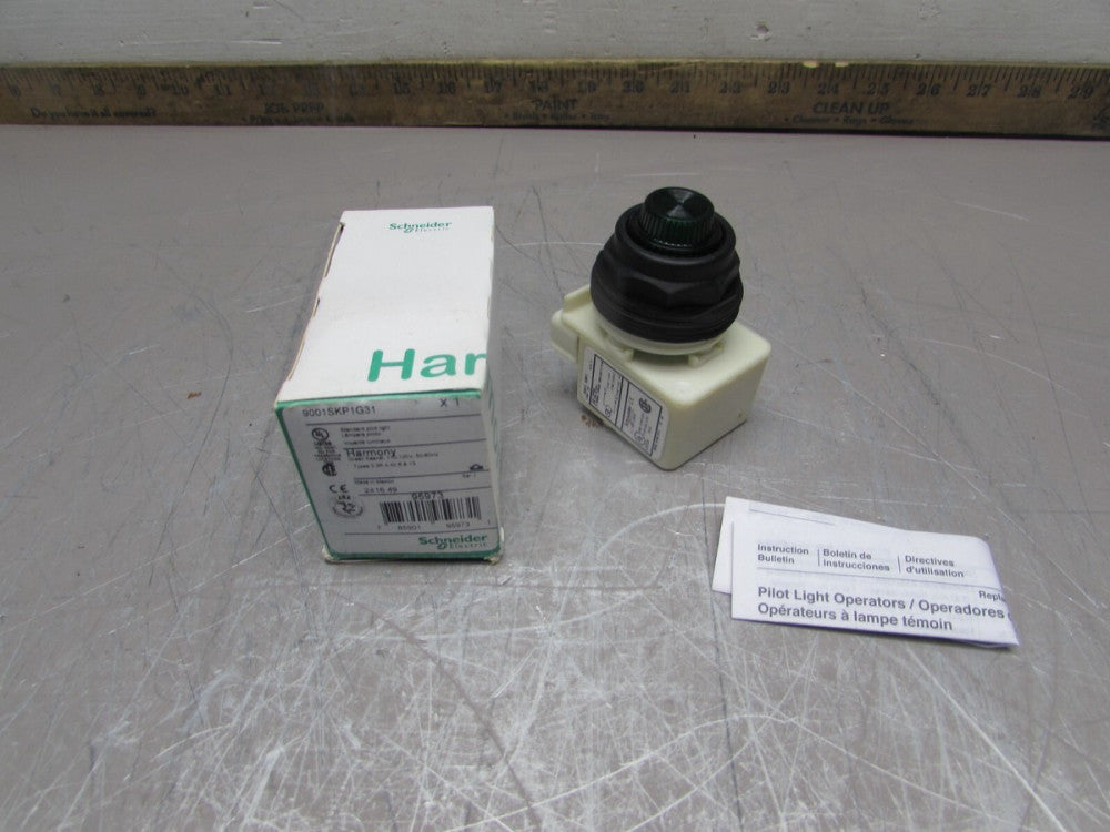 SCHNEIDER ELECTRIC 9001SKP1G31 , PILOT LIGHT,  GREEN, 110/120V, NIB! MAKE OFFER!