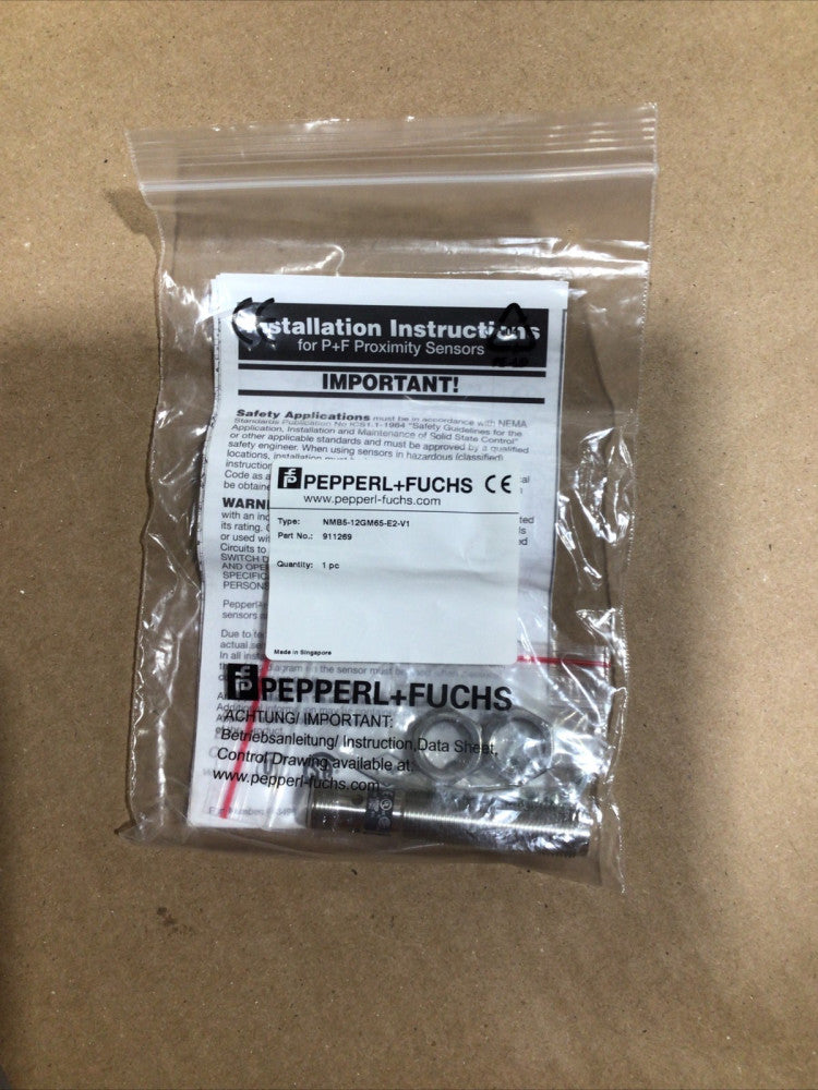 PEPPERL+FUCHS NMB5-12GM65-E2-V1 911269 NOS