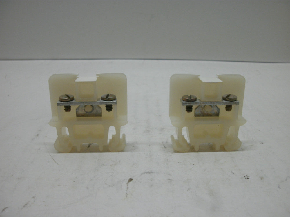 ALLEN BRADLEY 1492-CA3 SER A TERMINAL BLOCK 1-(LOT OF 2) WHITE 20 AMP 600V NNB