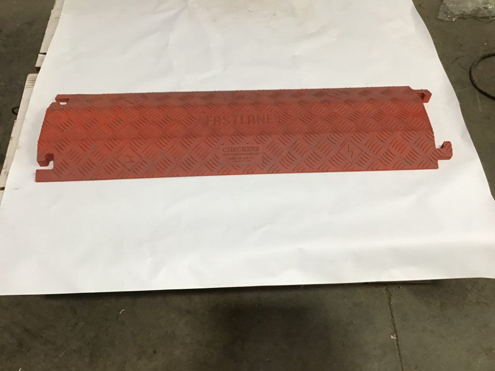 Fastlane FL2X1.75-B Polyurethane 2 Channel Drop Over Cable Protectors with L-...