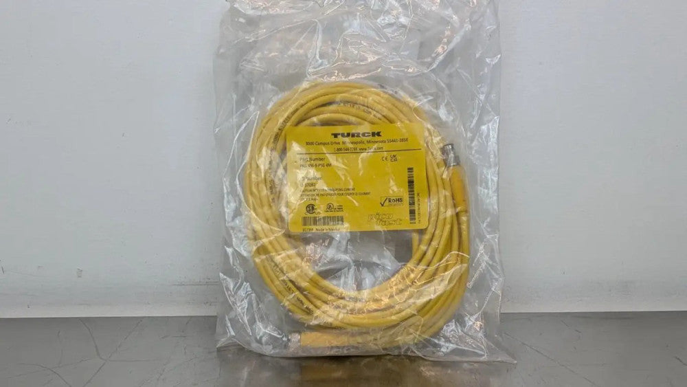 Turck PKG 4M-9-PSG 4M Cordset U-57082 125V 2A M8 4-Pin Female M8 4-Pin Male 9m