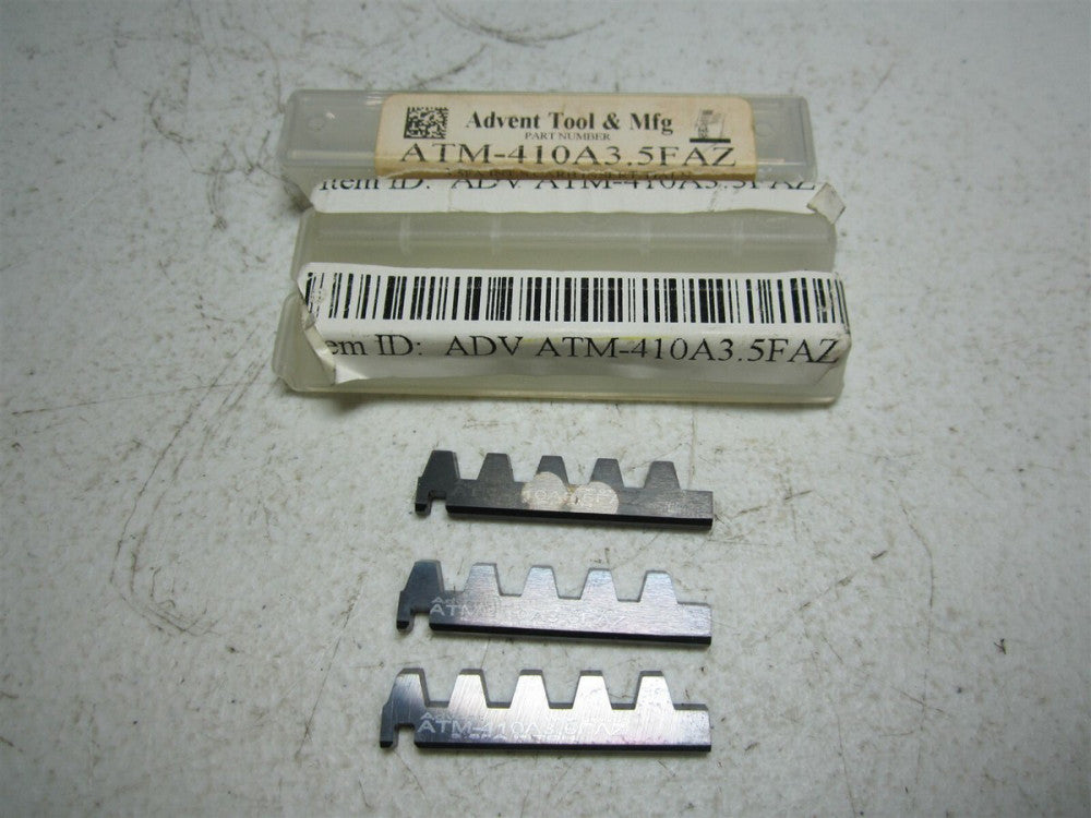 Advent Tool (ATM-410A3.5FAZ) Full Acme Carbide Thread Mill Insert - Pack of 3