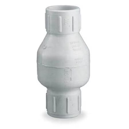 Dayton 4Rg72 1" Slip Pvc Spring Check Valve