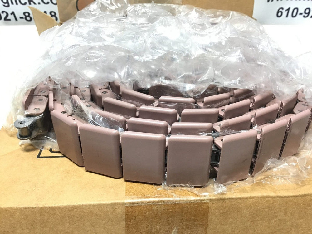 Uni-Chains 40LF843K138 10' x 2" Plastic Slat-Top Conveyor Chain Belt
