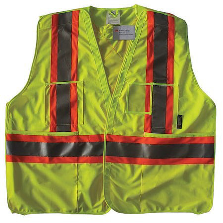 Condor 491T11 Safety Vest, Yellow/Green, 2Xl/3Xl