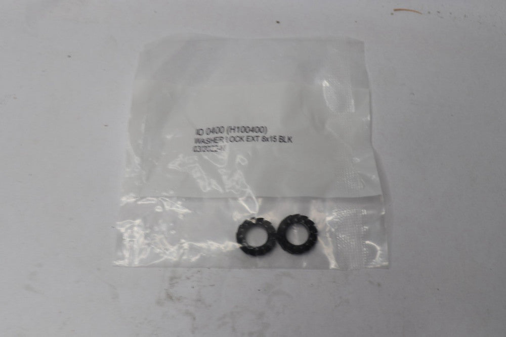 (2-Pack) External Lock Washer Black 8mm x 15mm H100400