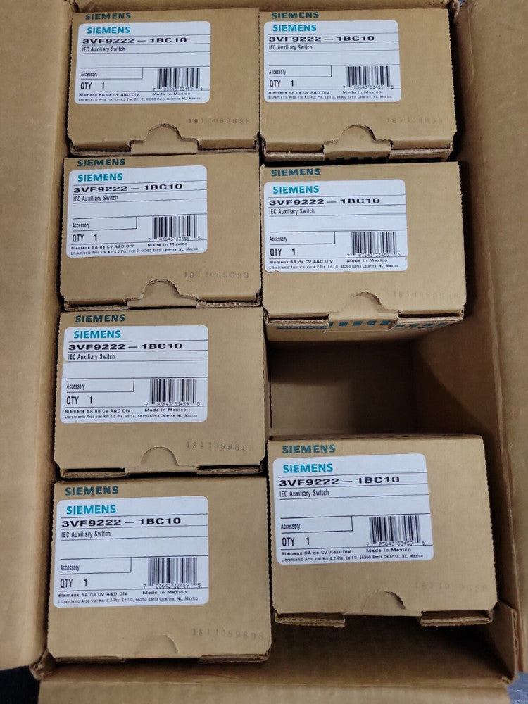 1- Siemens 3VF9222-1BC10 3VF92221BC10 IEC Auxiliary Switch