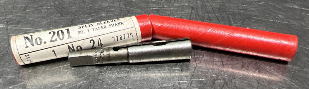 Nos Surplus Cleveland No. 201 Split Sleeves No 1 Taper Shank No.24 778779. Qty 1