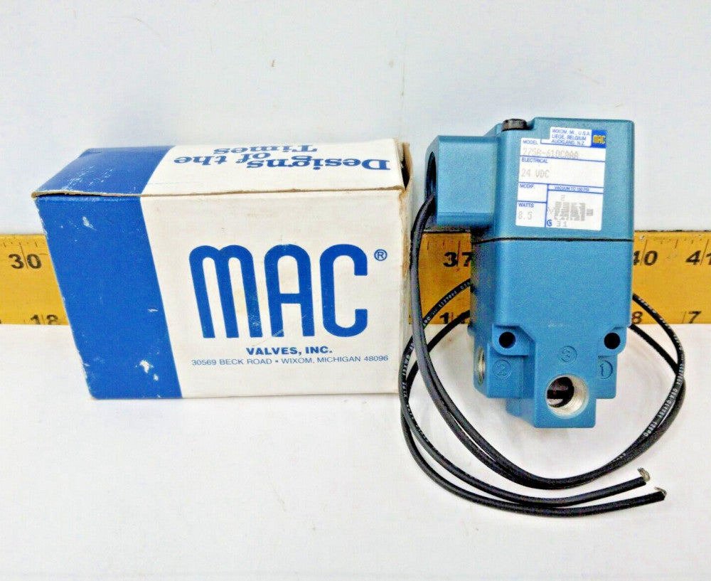 New MAC Solenoid Valve 150 PSI 24 VDC Coil  275B-610CAAA