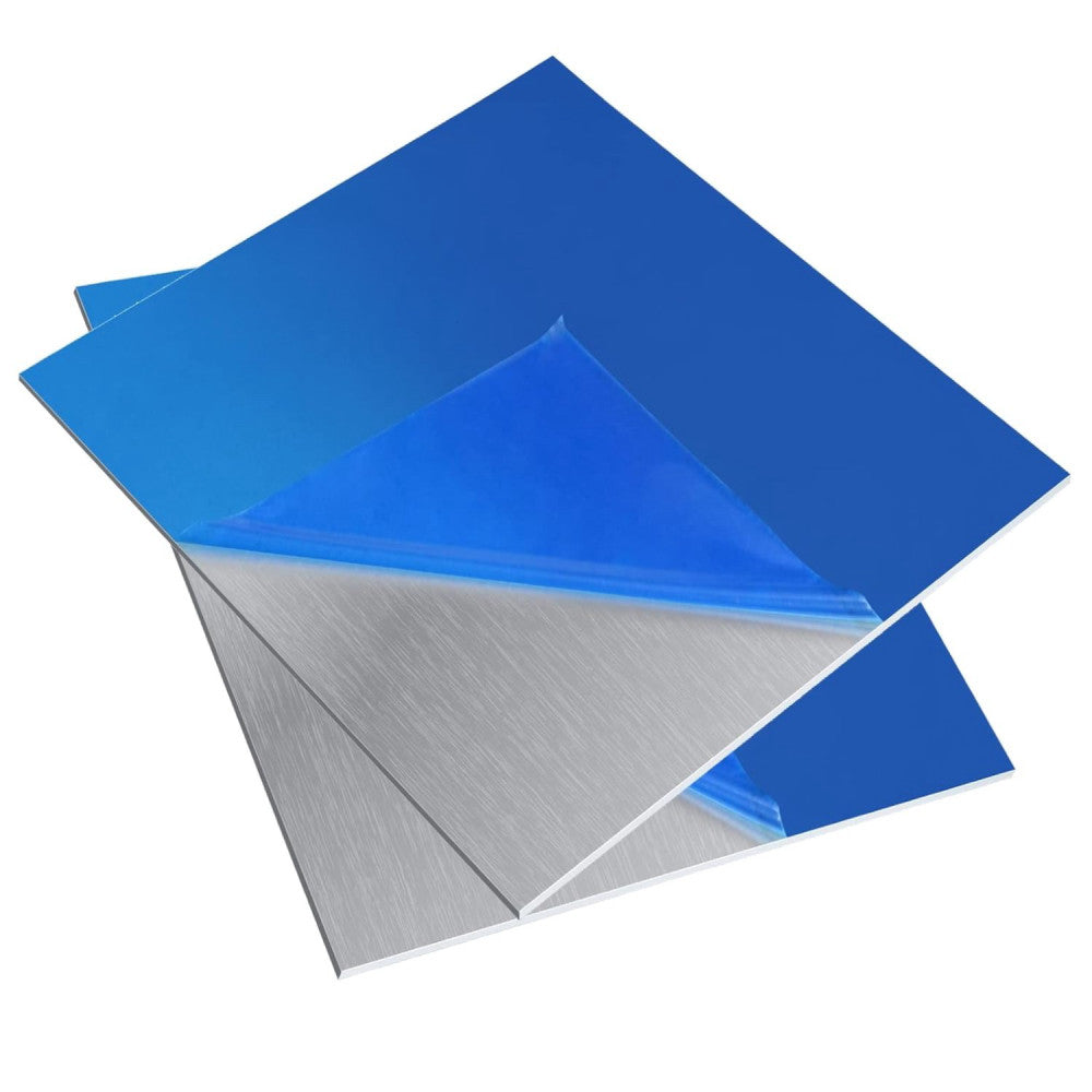 6061 T651 Aluminum Plate Set - 12" x 12" x 1/8", Ideal for Fabrication Needs