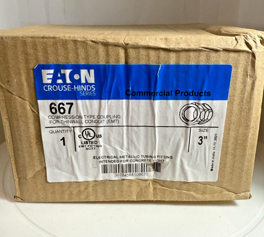 Eaton 667 3" Compression Type Coupling for EMT