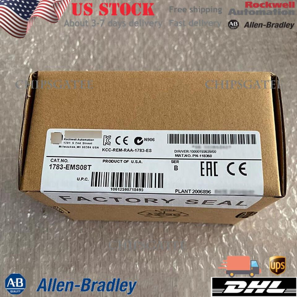 1783-EMS08T 8 Port Managed Switch 1783-EMS08T New Allen-Bradley US Free Tax
