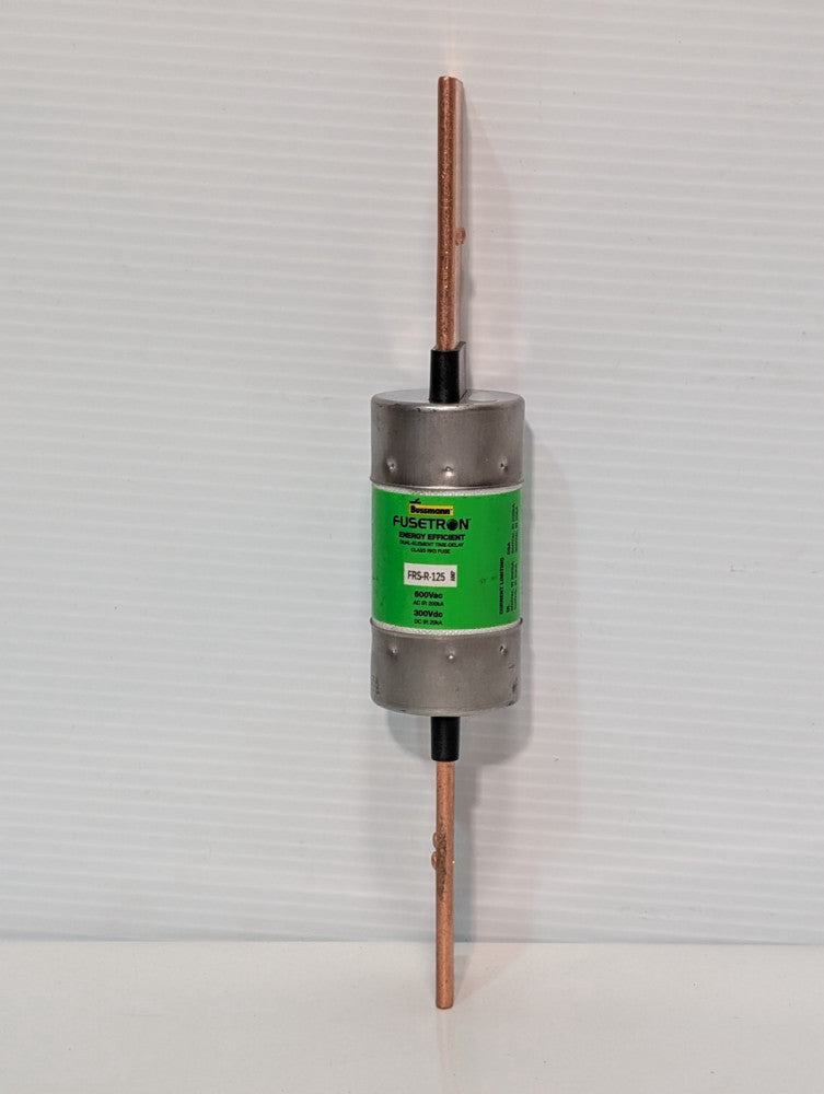 Fusetron FRS-R-125 Time-Delay Dual-Element 125A Fuse, Class RK5, 600vac  300vdc