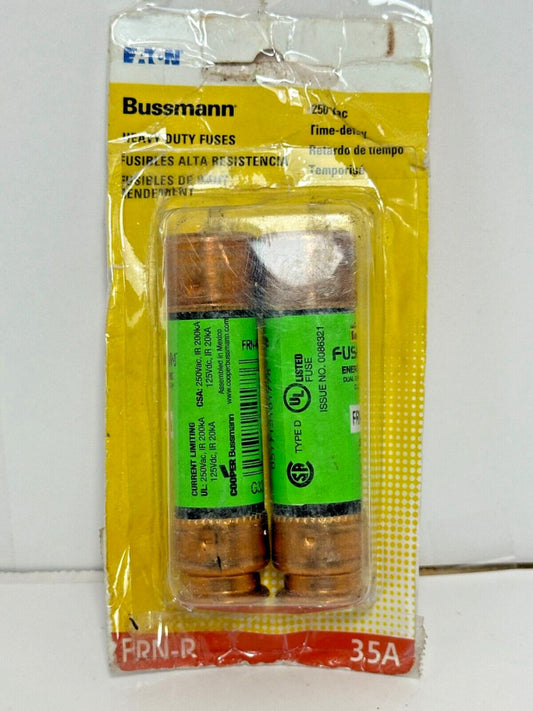 2-Pack Eaton Bussman FRN-R-35 Time Delay Fuses