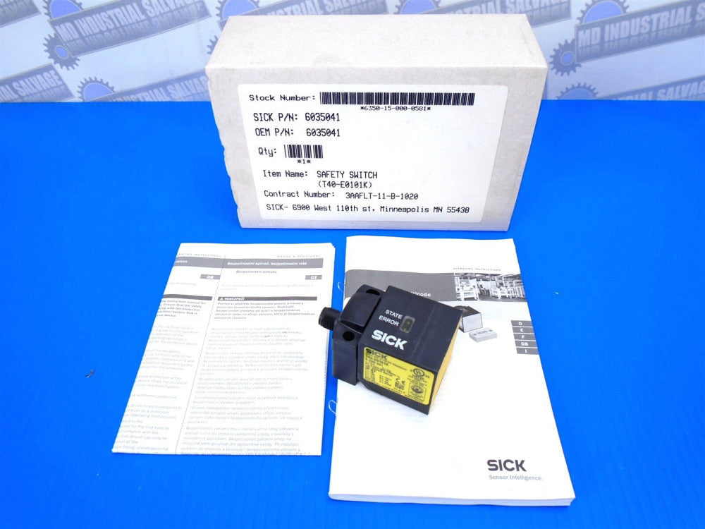 SICK - 6035041 - T40-E0101K - T4000 Non-Contact Safety Switch - 24 to 27.6 VDC
