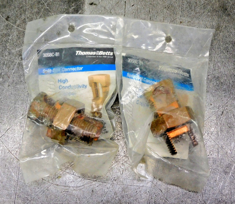Thomas & Betts 30SBC-B1  Copper Split Bolt Connector Lot of Two (2)
