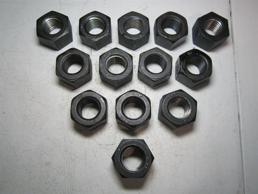 HIGTH 1-1/8 - 8 UN Grade 2H HHN Steel Right Hand Heavy Hex Nut - Pack of 13