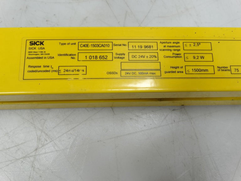 SICK C40E-1503CA010 LIGHT FIXTURE