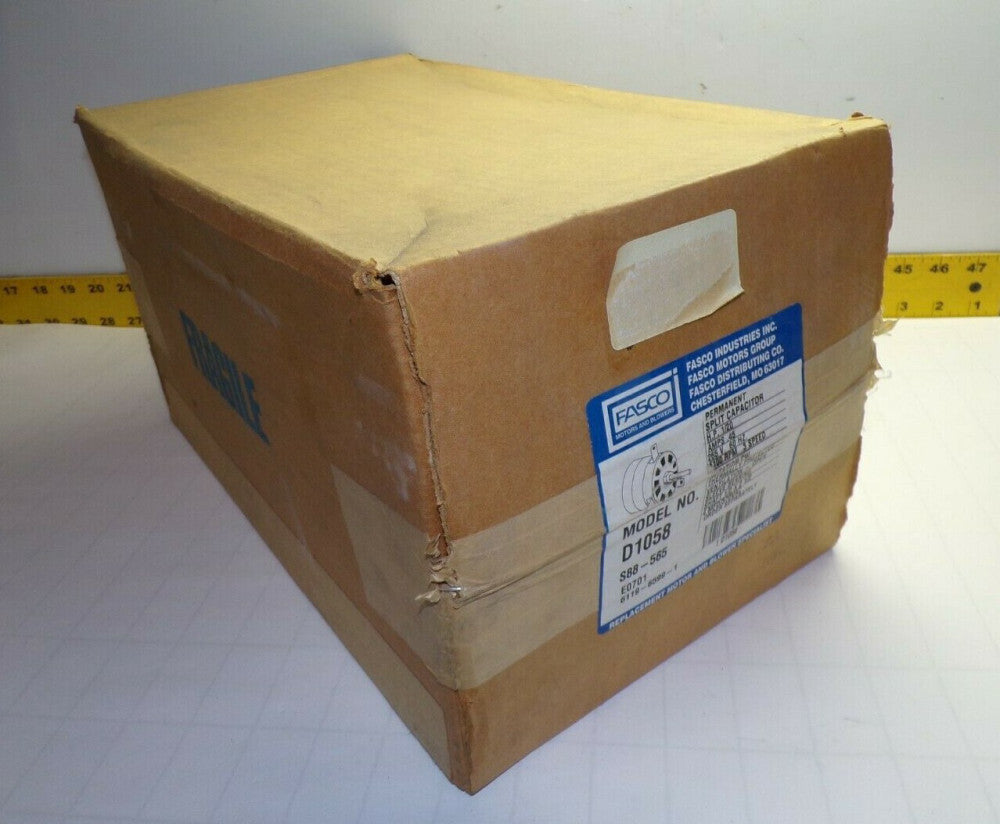NEW FASCO 1/20 HP FAN/BLOWER MOTOR 265 VAC 1100 RPM 3 SPEED  D1058