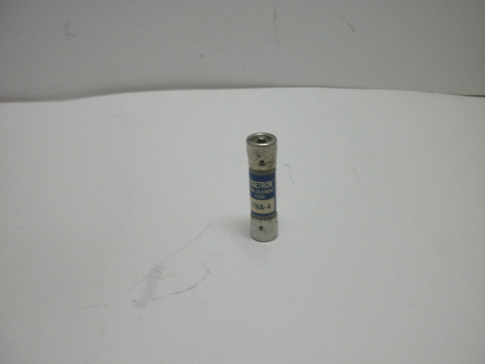 BUSSMANN FUSETRON FNA-4 DUAL-ELEMENT FUSE 4 AMP 125VAC TIME DELAY NEW NO BOX