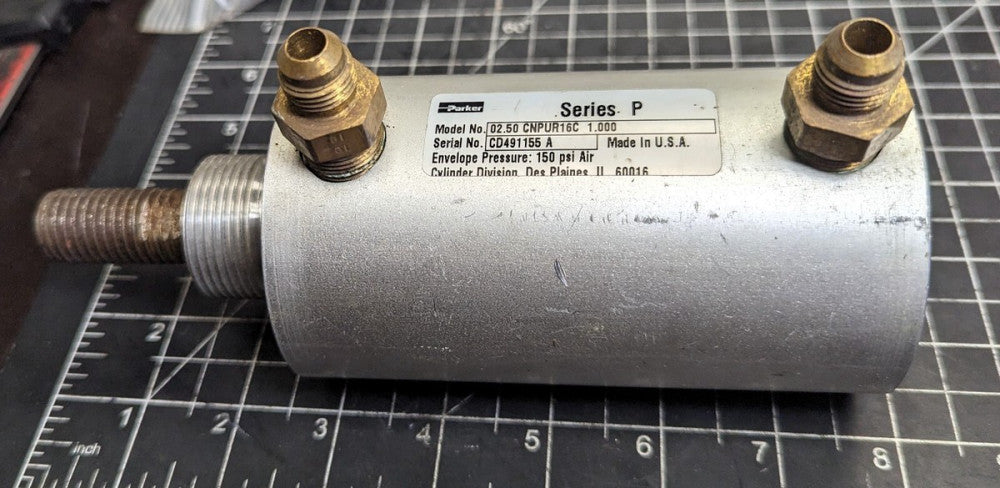 Parker CNPUR16 2.50” Bore 1.00” stroke  Pneumatic Cylinder Working Pull [B5BB]