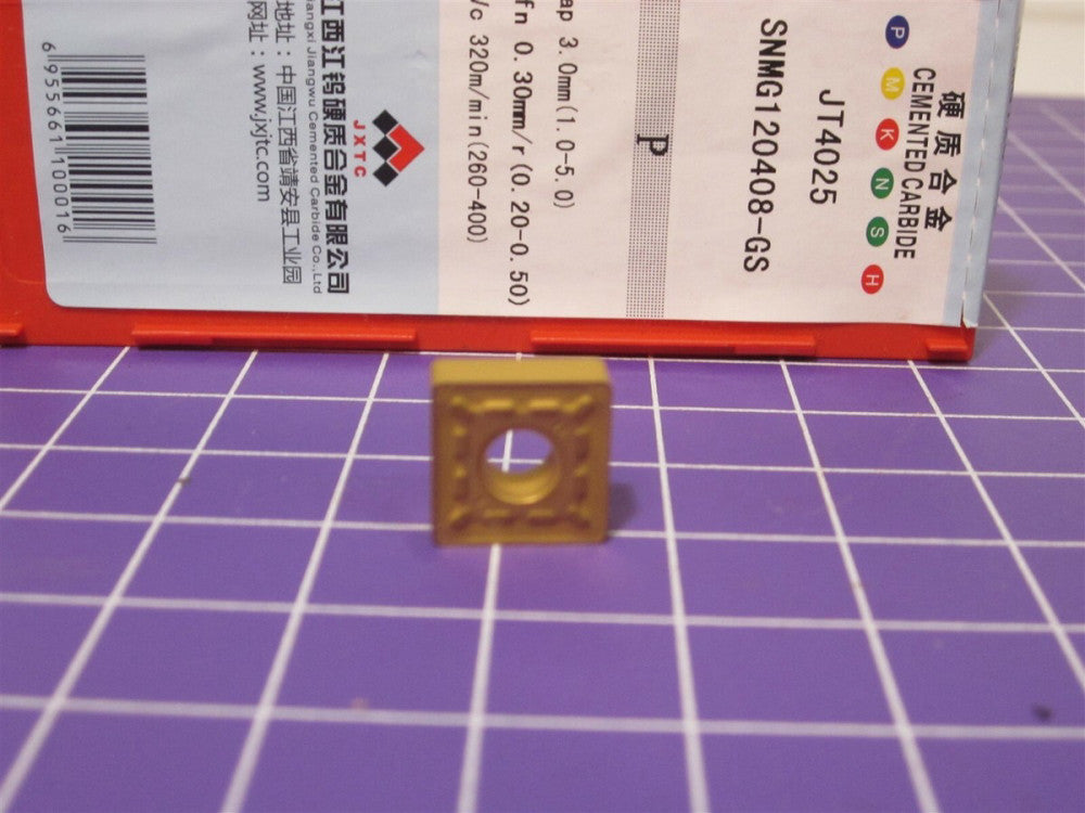 JXTC (JT4025) SNMG120408-GS Cemented Carbide Inserts Pack Of 10