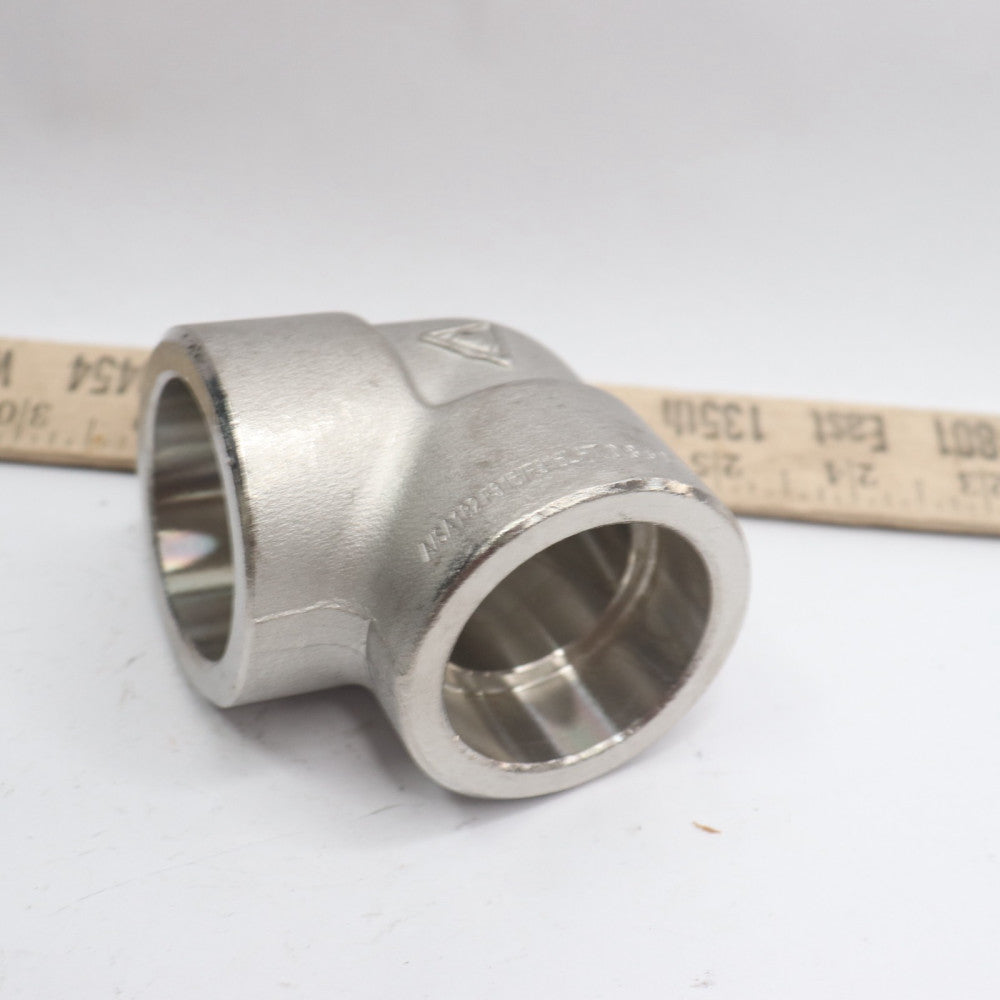Socket Weld 90-Deg Elbow 304L Stainless Steel 3M 1-1/4"