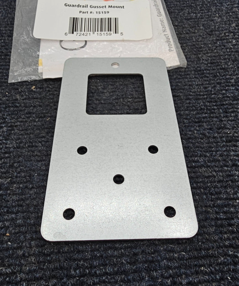 ( QTY 9 ) Guardian 15159: Guardrail Gusset Mount Steel 5.75”