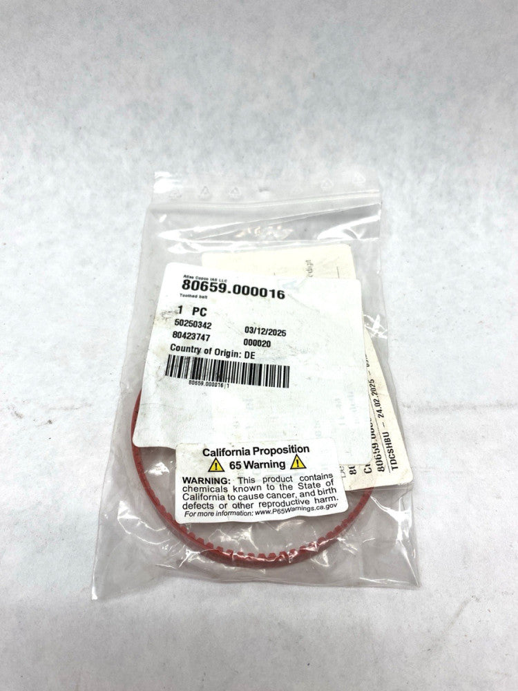 Atlas Copco 80659.000016 Timing Belt Synchroflex AT 3/252 GEN III