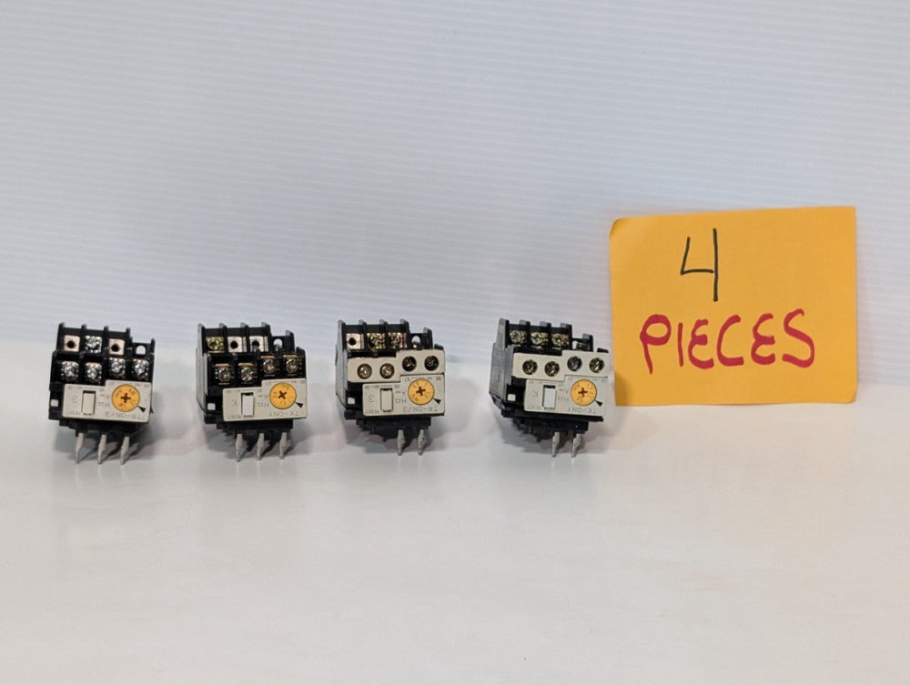 Lot of 4 Fuji Electronic TK-0NY TR13B 4NK0AKY Thermal Overload Switches 1.7-2.6A