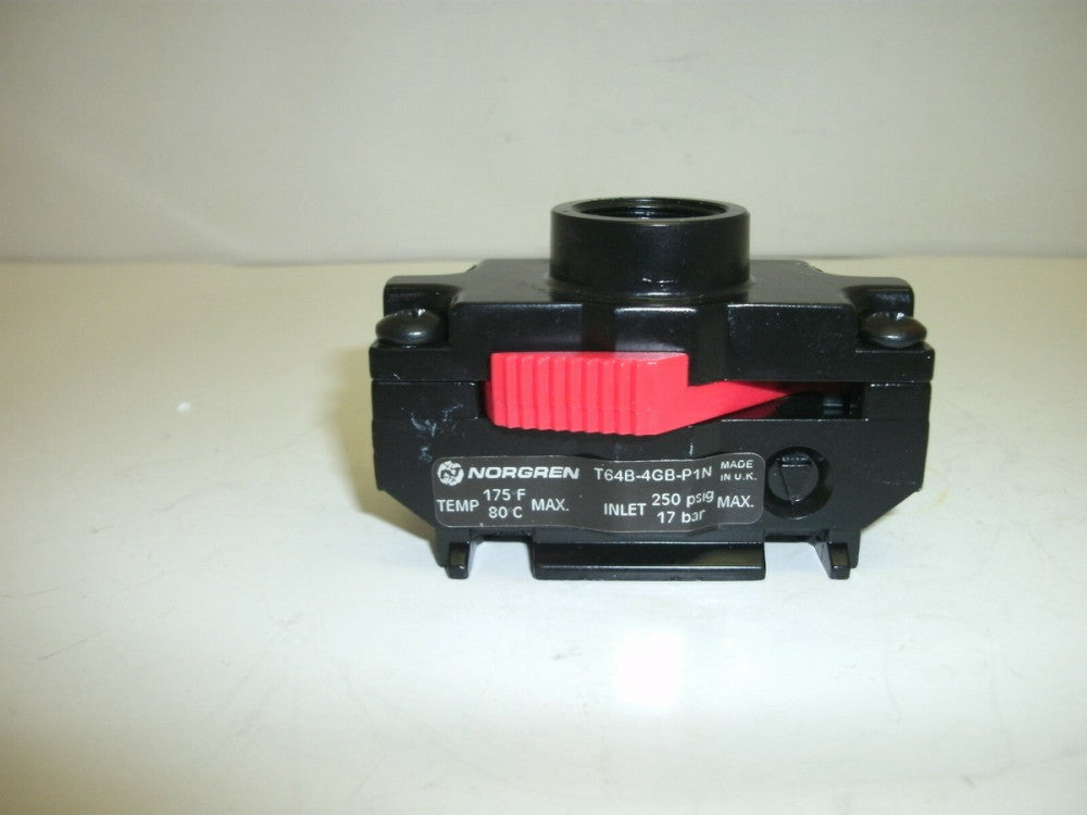 NORGREN T64B-4GB-P1N SLIDE VALVE ASSEMBLY INLET 250 PSIG MAX 17 BAR NEW NO BOX