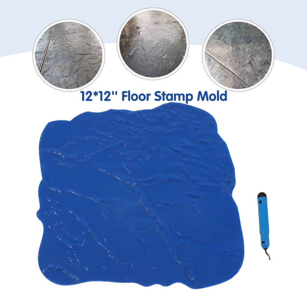 Concrete Floor Stamp Mold Concrete Seamless Stamp Cement Texture Stone Slate Mat