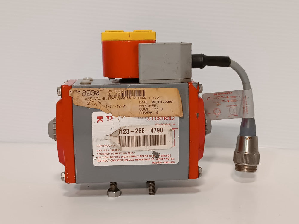 Bray 90-0500-73301-533 Series 92/93 Pneumatic Actuator w 52-0004-71104-536 Prox