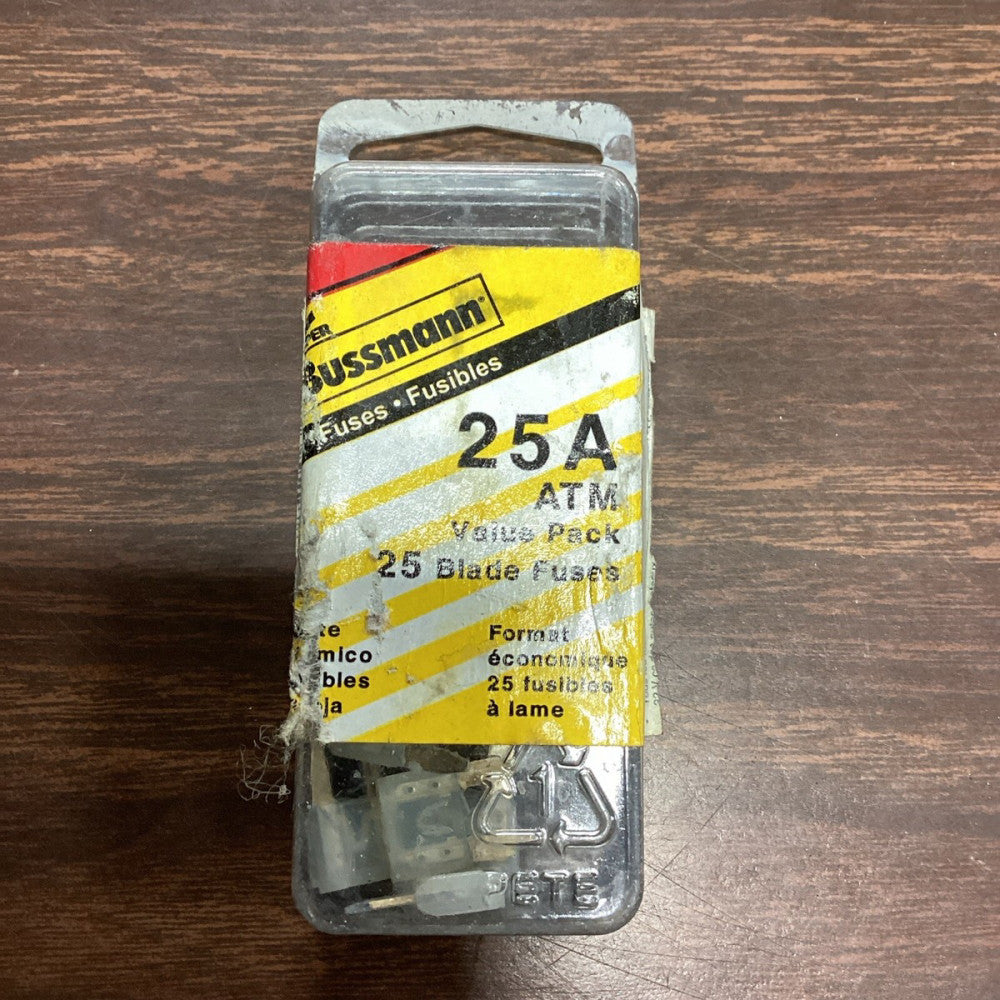 Bussmann 25A Blade Fuse Pack of 7