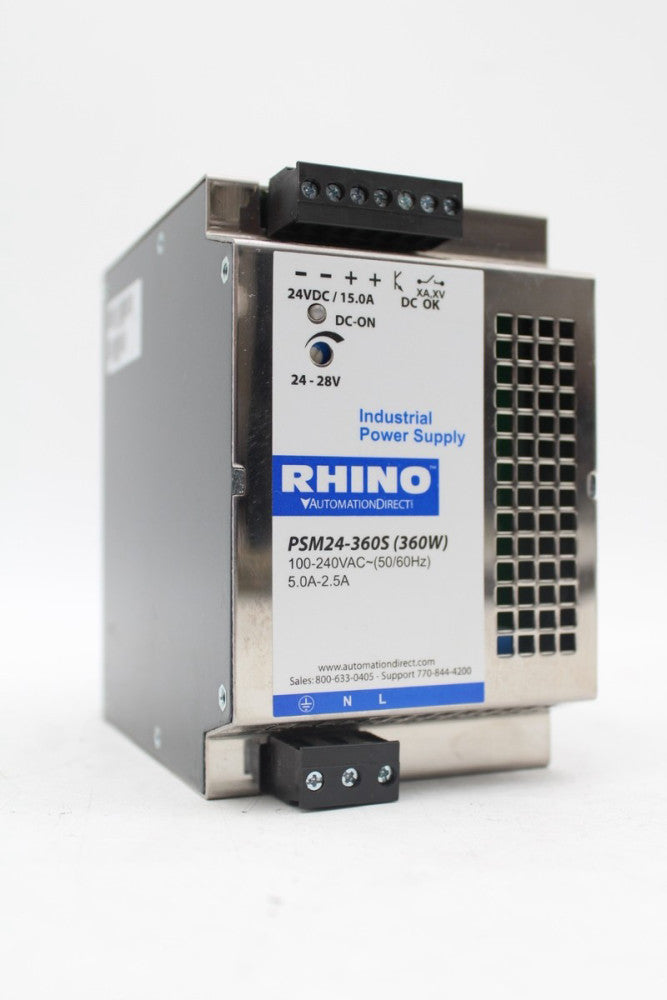 Automation Direct RHINO PSM24-360S 1-Phase Switching Power Supply