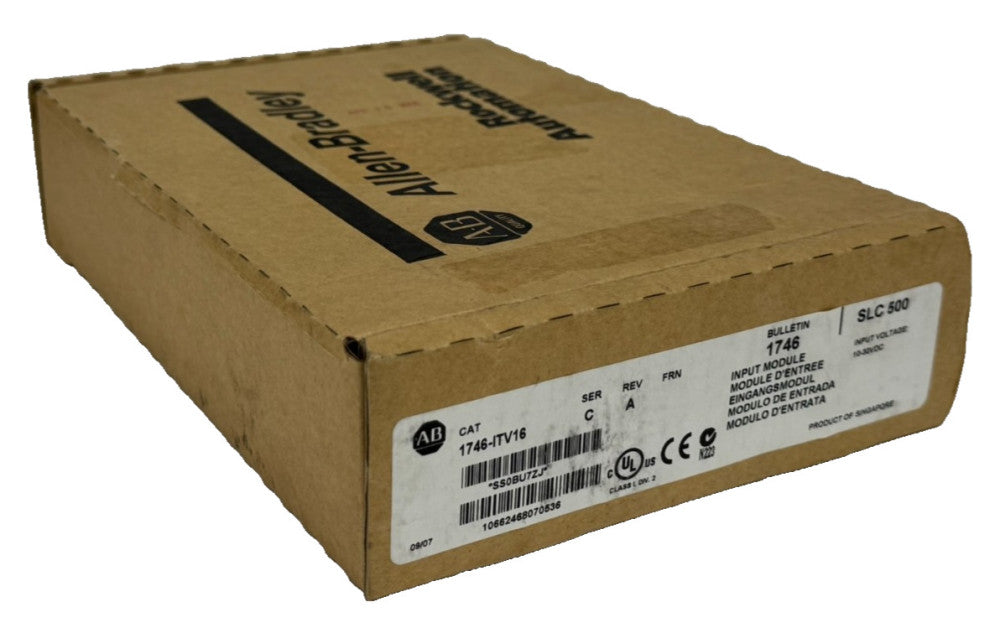 NEW ALLEN BRADLEY 1746-ITV16 INPUT MODULE SER. C REV. A SLC500 1746ITV16